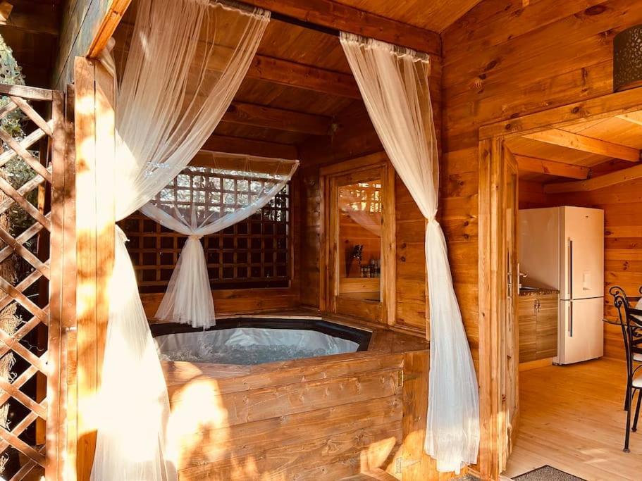 Chalet Bois Jacuzzi Bessan Eksteriør billede